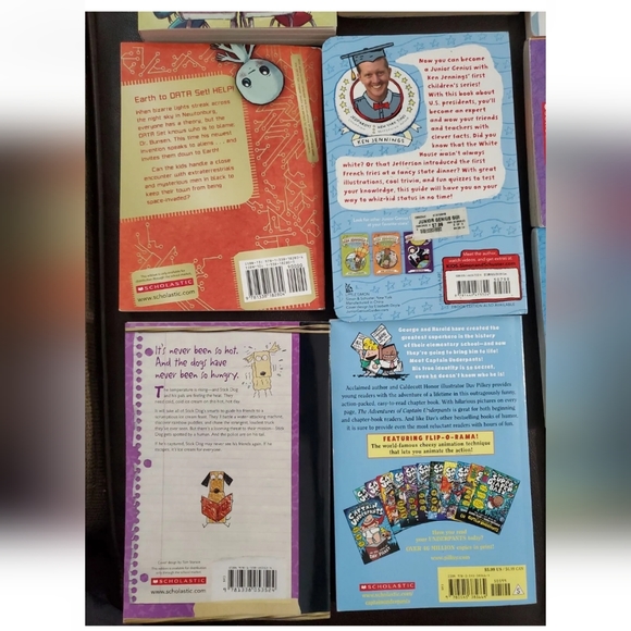 *: Mix lot 11 books boy characters stick dog captain underpants rip & red kids - Picture 3 of 9